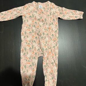 Nordstrom’s Pink Floral Footed Onesie